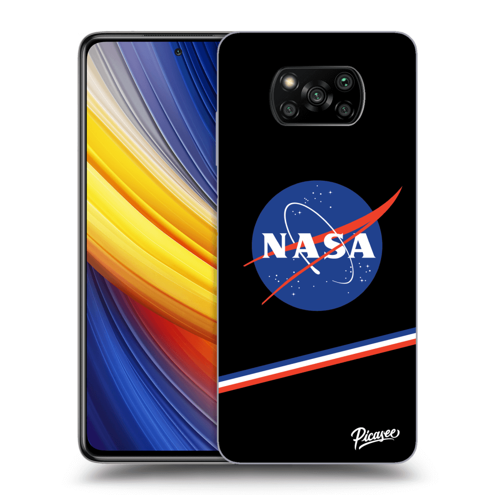 Picasee fekete szilikon tok az alábbi mobiltelefonokra Xiaomi Poco X3 Pro - NASA Original