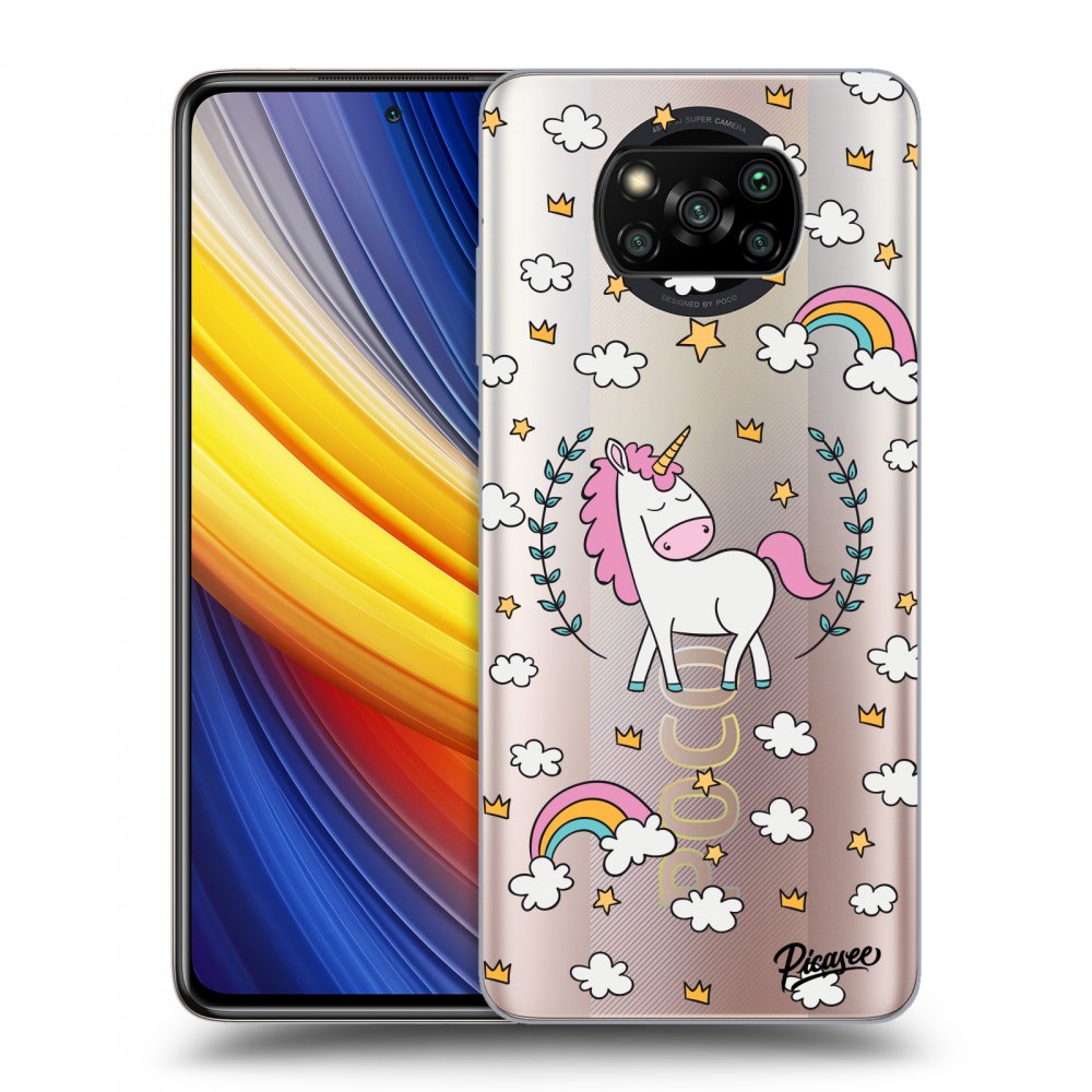 Picasee átlátszó szilikon tok az alábbi mobiltelefonokra Xiaomi Poco X3 Pro - Unicorn star heaven