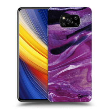 Szilikon tok erre a típusra Xiaomi Poco X3 Pro - Purple glitter