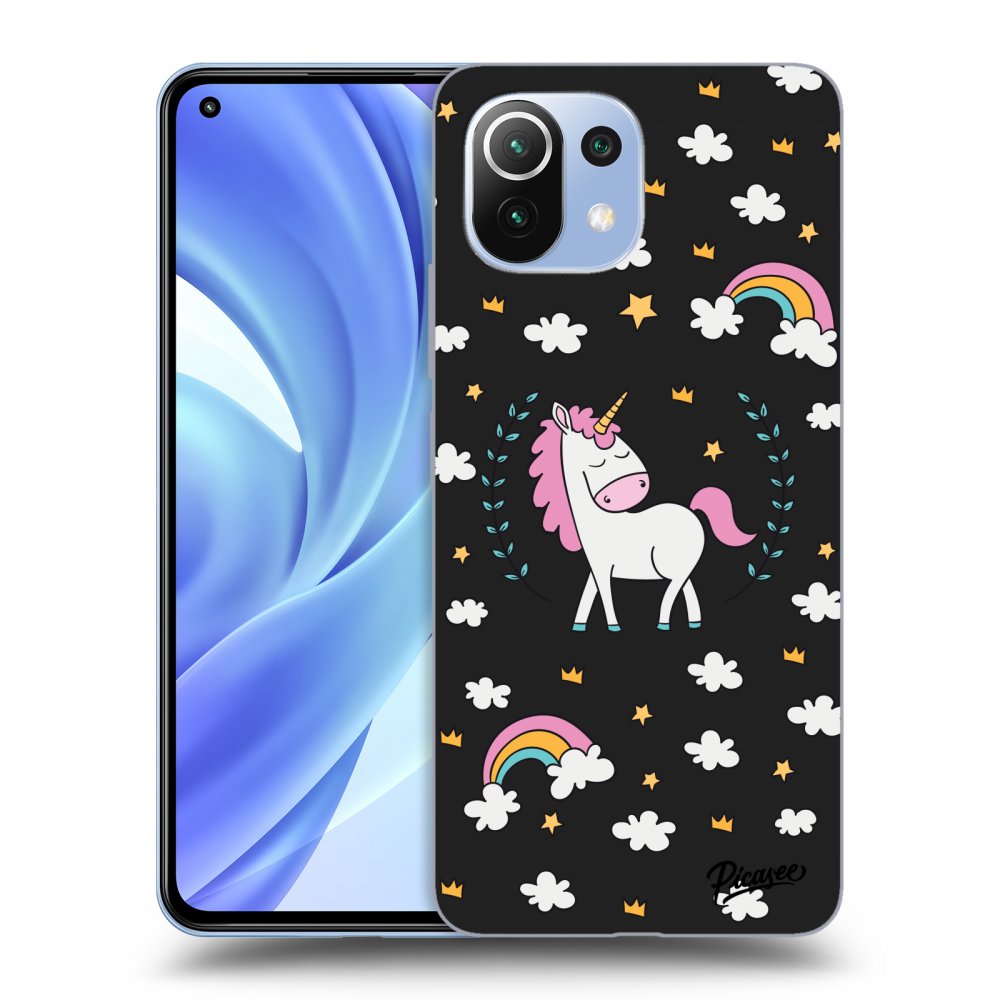 Picasee fekete szilikon tok az alábbi mobiltelefonokra Xiaomi Mi 11 - Unicorn star heaven