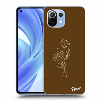 Picasee ULTIMATE CASE Xiaomi Mi 11 - készülékre - Brown flowers