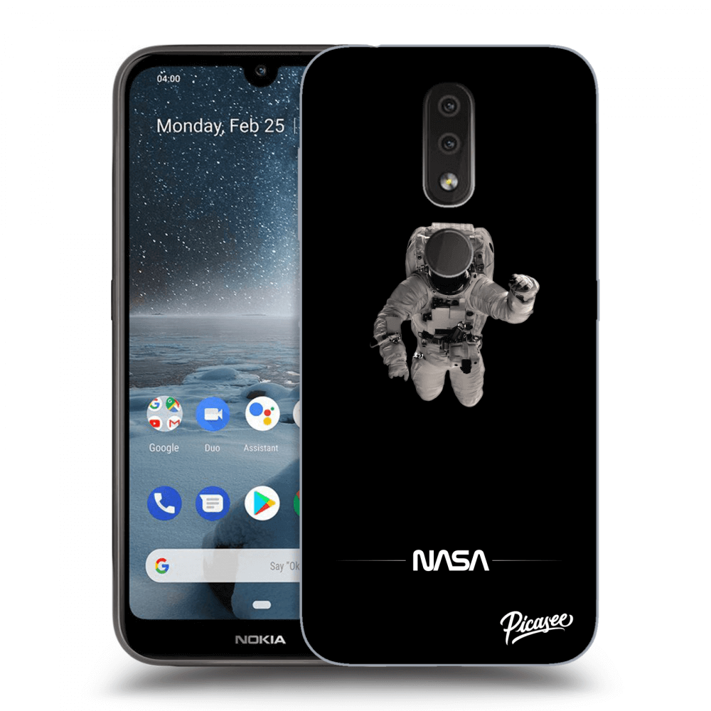 Picasee átlátszó szilikon tok az alábbi mobiltelefonokra Nokia 4.2 - Astronaut Minimal