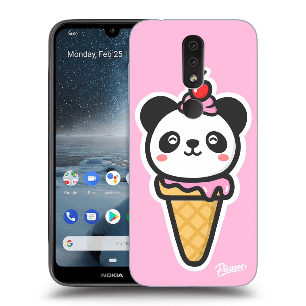 Picasee átlátszó szilikon tok az alábbi mobiltelefonokra Nokia 4.2 - Ice Cream Panda