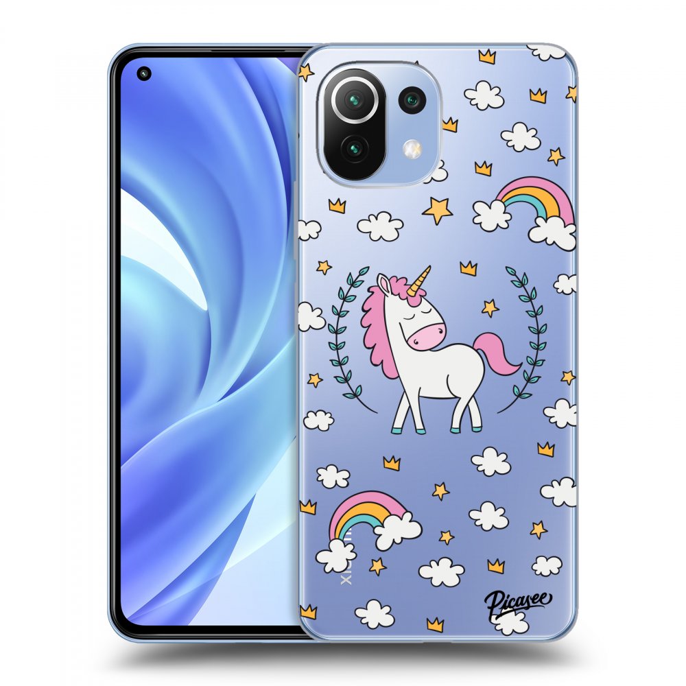 Picasee átlátszó szilikon tok az alábbi mobiltelefonokra Xiaomi Mi 11 Lite - Unicorn star heaven