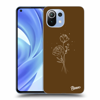 Picasee ULTIMATE CASE Xiaomi Mi 11 Lite - készülékre - Brown flowers