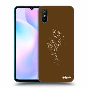 Picasee ULTIMATE CASE Xiaomi Redmi 9AT - készülékre - Brown flowers