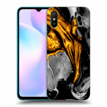 Szilikon tok erre a típusra Xiaomi Redmi 9AT - Black Gold