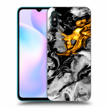 Szilikon tok erre a típusra Xiaomi Redmi 9AT - Black Gold 2