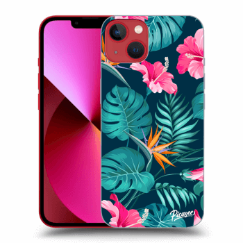 Szilikon tok erre a típusra Apple iPhone 13 - Pink Monstera