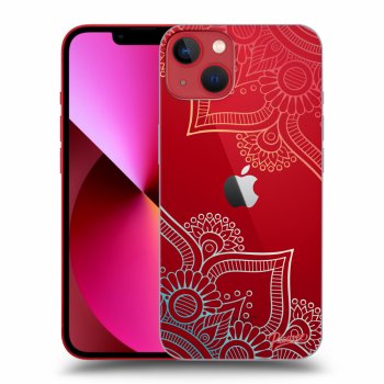 Picasee átlátszó szilikon tok az alábbi mobiltelefonokra Apple iPhone 13 - Flowers pattern