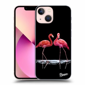 Szilikon tok erre a típusra Apple iPhone 13 mini - Flamingos couple