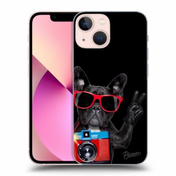 Szilikon tok erre a típusra Apple iPhone 13 mini - French Bulldog