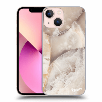 Szilikon tok erre a típusra Apple iPhone 13 mini - Cream marble