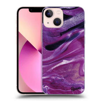 Picasee ULTIMATE CASE MagSafe Apple iPhone 13 mini - készülékre - Purple glitter