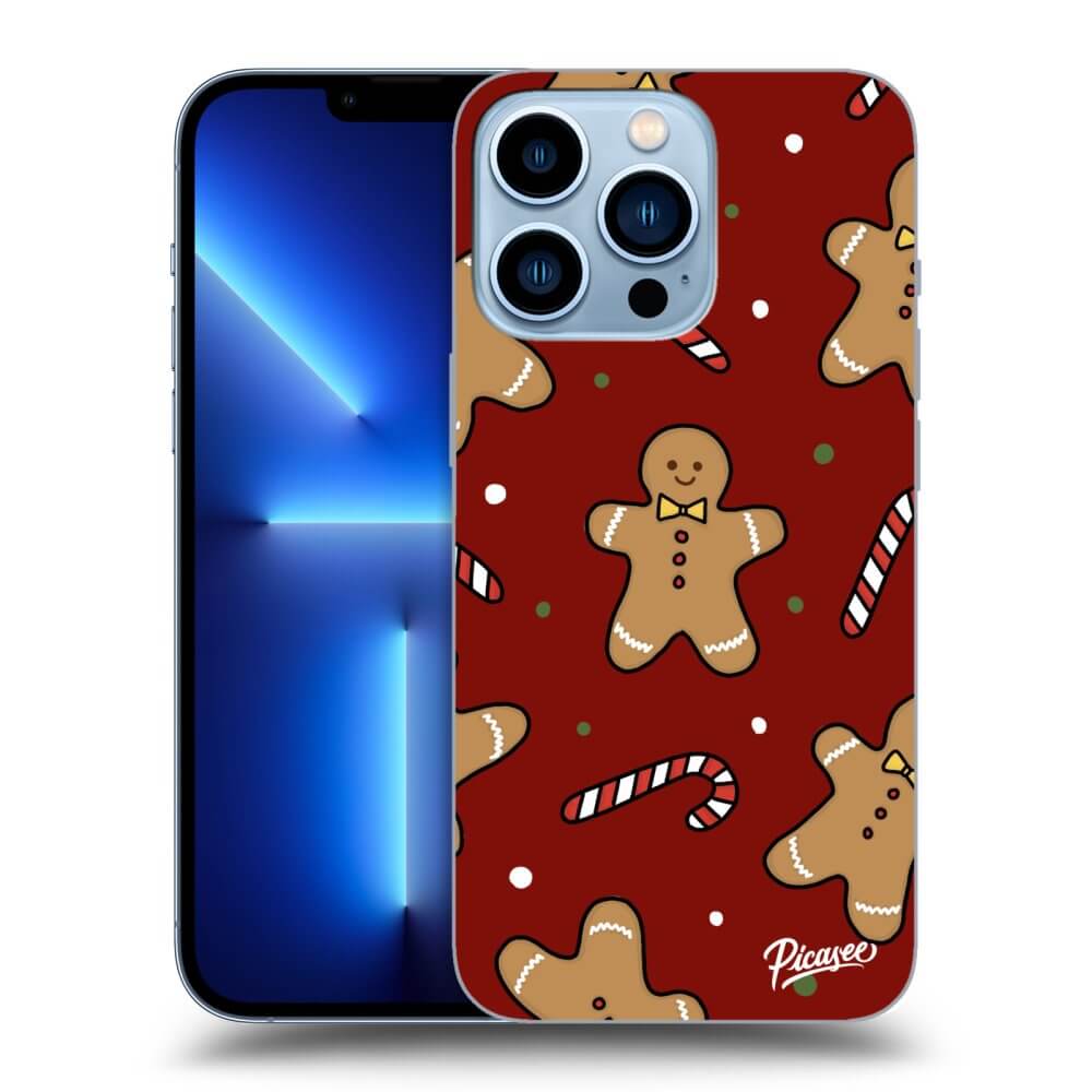 Picasee fekete szilikon tok az alábbi mobiltelefonokra Apple iPhone 13 Pro - Gingerbread 2