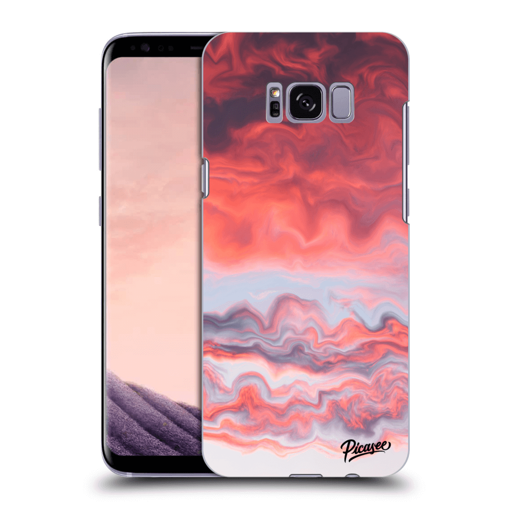 Picasee átlátszó szilikon tok az alábbi mobiltelefonokra Samsung Galaxy S8+ G955F - Sunset