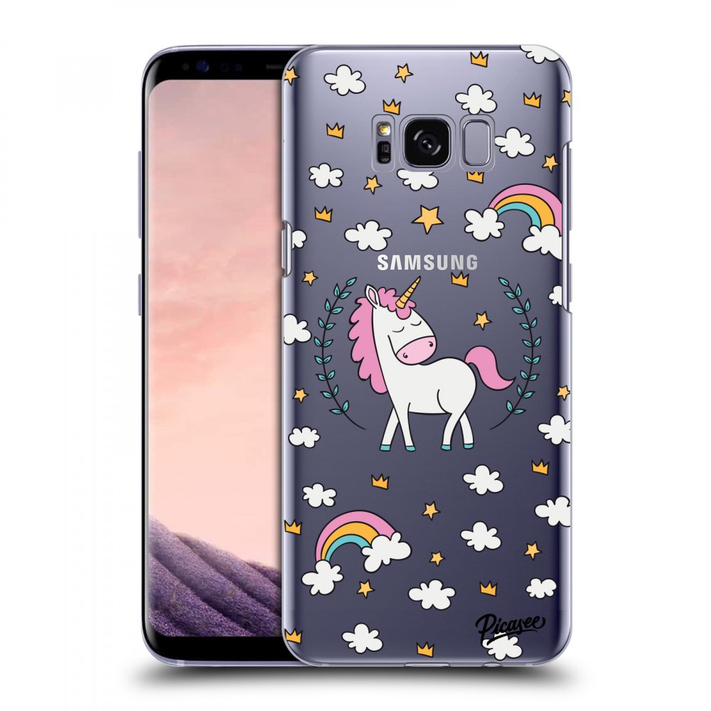 Picasee átlátszó szilikon tok az alábbi mobiltelefonokra Samsung Galaxy S8+ G955F - Unicorn star heaven