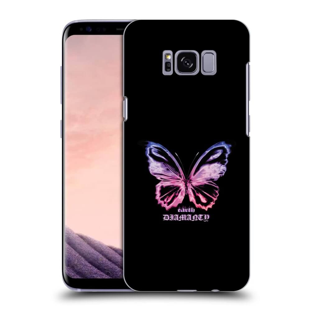 Picasee átlátszó szilikon tok az alábbi mobiltelefonokra Samsung Galaxy S8+ G955F - Diamanty Purple