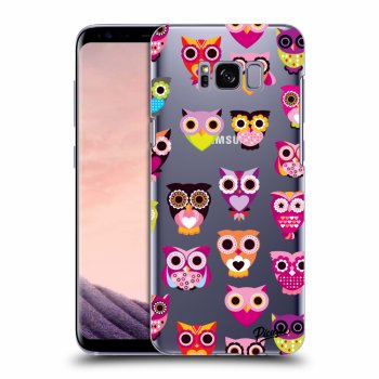 Picasee átlátszó szilikon tok az alábbi mobiltelefonokra Samsung Galaxy S8+ G955F - Owls