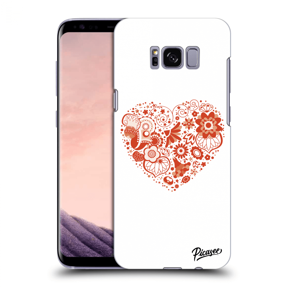 Picasee átlátszó szilikon tok az alábbi mobiltelefonokra Samsung Galaxy S8+ G955F - Big heart