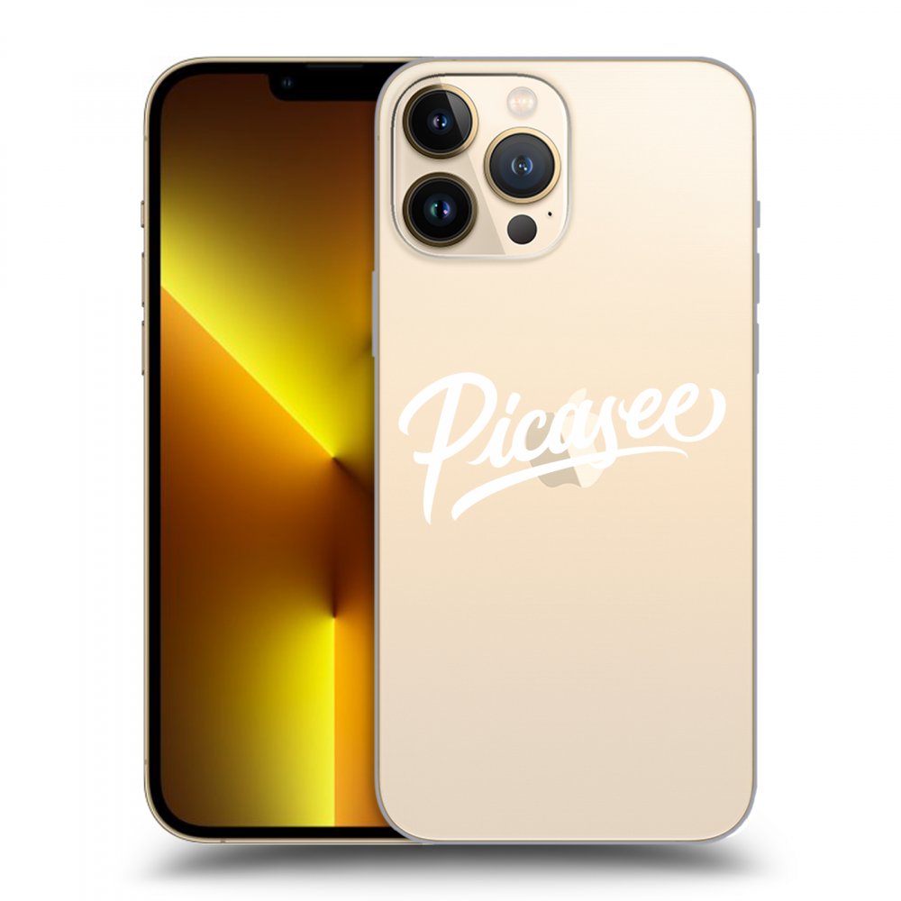 Picasee átlátszó szilikon tok az alábbi mobiltelefonokra Apple iPhone 13 Pro Max - Picasee - White