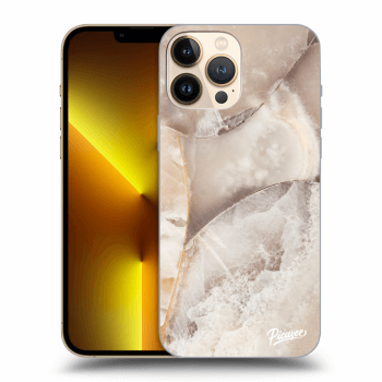 Szilikon tok erre a típusra Apple iPhone 13 Pro Max - Cream marble