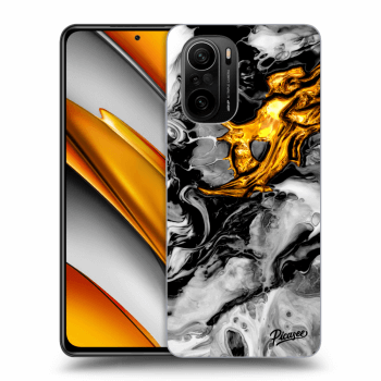 Szilikon tok erre a típusra Xiaomi Poco F3 - Black Gold 2