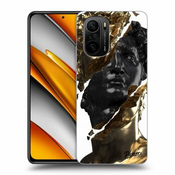 Szilikon tok erre a típusra Xiaomi Poco F3 - Gold - Black