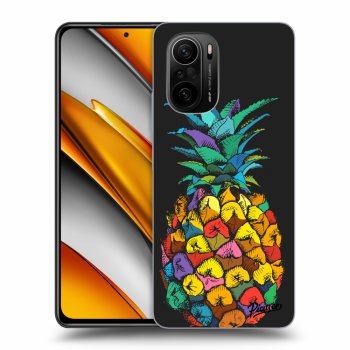 Picasee fekete szilikon tok az alábbi mobiltelefonokra Xiaomi Poco F3 - Pineapple