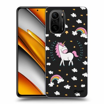 Picasee fekete szilikon tok az alábbi mobiltelefonokra Xiaomi Poco F3 - Unicorn star heaven
