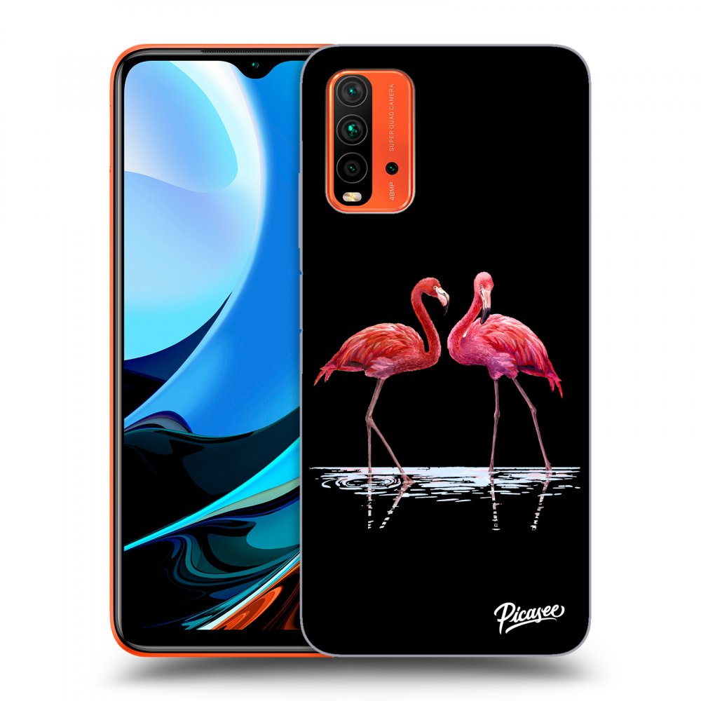 Picasee ULTIMATE CASE Xiaomi Redmi 9T - készülékre - Flamingos couple