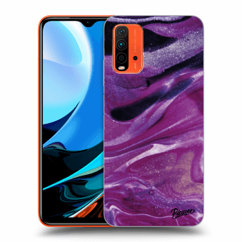 Szilikon tok erre a típusra Xiaomi Redmi 9T - Purple glitter