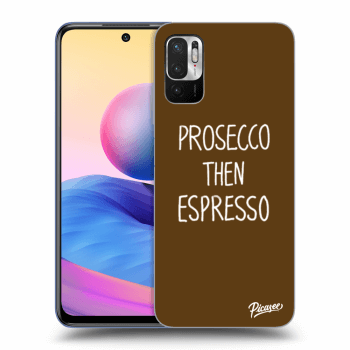 Picasee fekete szilikon tok az alábbi mobiltelefonokra Xiaomi Redmi Note 10 5G - Prosecco then espresso