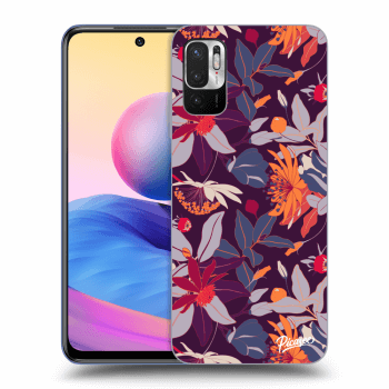 Szilikon tok erre a típusra Xiaomi Redmi Note 10 5G - Purple Leaf