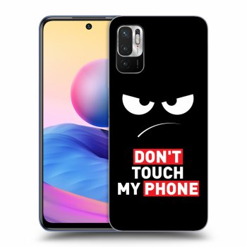 Szilikon tok erre a típusra Xiaomi Redmi Note 10 5G - Angry Eyes - Transparent