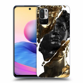 Szilikon tok erre a típusra Xiaomi Redmi Note 10 5G - Gold - Black