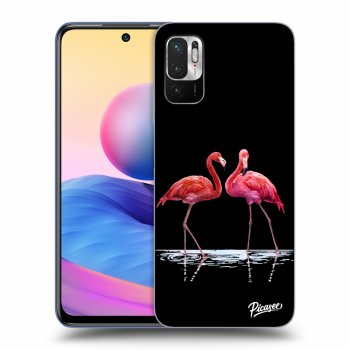 Szilikon tok erre a típusra Xiaomi Redmi Note 10 5G - Flamingos couple