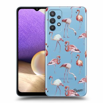 Picasee átlátszó szilikon tok az alábbi mobiltelefonokra Samsung Galaxy A32 4G SM-A325F - Flamingos