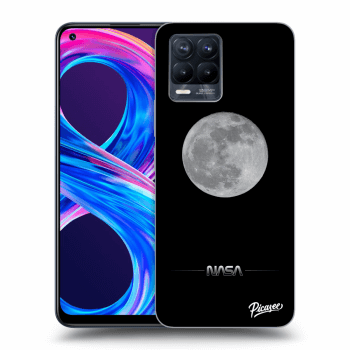 Picasee fekete szilikon tok az alábbi mobiltelefonokra Realme 8 Pro - Moon Minimal