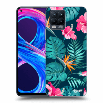 Szilikon tok erre a típusra Realme 8 Pro - Pink Monstera