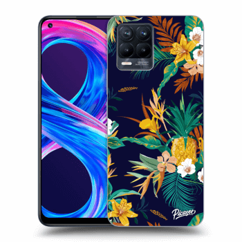 Szilikon tok erre a típusra Realme 8 Pro - Pineapple Color