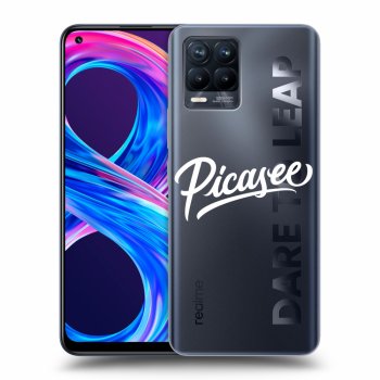 Picasee átlátszó szilikon tok az alábbi mobiltelefonokra Realme 8 Pro - Picasee - White