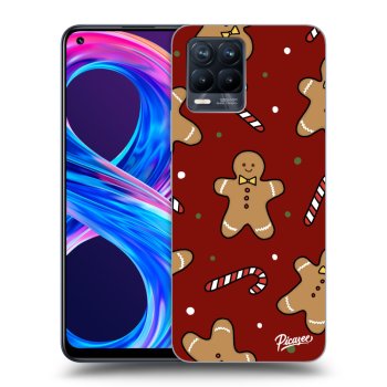 Picasee fekete szilikon tok az alábbi mobiltelefonokra Realme 8 Pro - Gingerbread 2