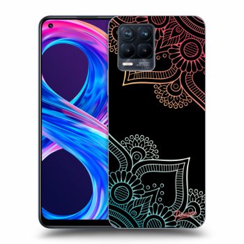 Szilikon tok erre a típusra Realme 8 Pro - Flowers pattern