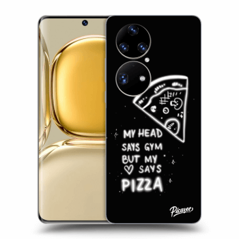 Picasee fekete szilikon tok az alábbi mobiltelefonokra Huawei P50 - Pizza