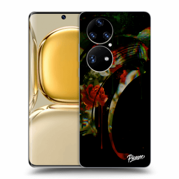 Picasee fekete szilikon tok az alábbi mobiltelefonokra Huawei P50 - Roses black