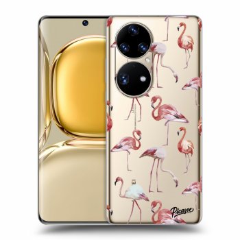 Picasee átlátszó szilikon tok az alábbi mobiltelefonokra Huawei P50 - Flamingos