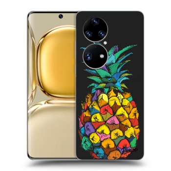 Picasee fekete szilikon tok az alábbi mobiltelefonokra Huawei P50 - Pineapple