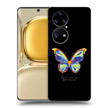 Picasee átlátszó szilikon tok az alábbi mobiltelefonokra Huawei P50 - Diamanty Black