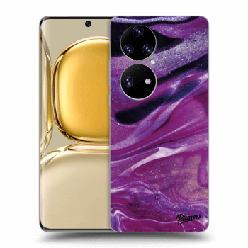 Tok az alábbi mobiltelefonokra Huawei P50 - Purple glitter